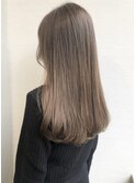 __エモグレージュ×シークレットハイライト×艶髪ロング