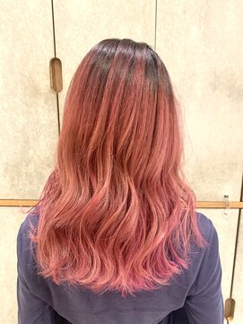 ハニー(HONEY by Chord) バレイヤージュ×フレッシュピンク