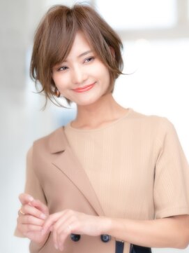 ヴィアラ 自由が丘(VIALA) ひし形ショートボブ×デジタルパーマ×レイヤーボブ30代40代 s02