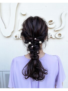 ビセナカオ(Visees de NAKAO) ヘアアレンジ×編み下ろし