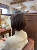 【ショートボブ】【ナチュラルストレート】【20代30代40代】