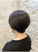 マニッシュショート/ユニセックス/ダークグレージュ