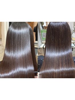 艶ジェルカラーでダメージレスに艶感UP！カラーで発生する活性酸素の抑制し白髪の抑制効果,頭皮から健康に!