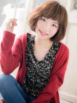 モッズ ヘア 福岡姪浜店(mod's hair) mod's姪浜/オンブレカーキベージュ大人ガーリーゆるふわボブh