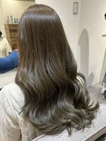 カルゥグラッシー(KALOU glassi)&nbsp;ロング＊オリーブベージュ［荒みずほ］