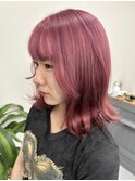 ブロッサムピンク　ブリーチ2回