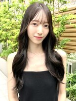 ミラリー トウキョウ(Mirareee Tokyo)&nbsp;20代30代40代◎前髪パーマグレーベージュレイヤーロング黒髪