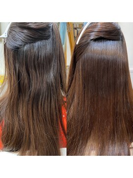 カシュカシュ(cache cache) 酸性ストレート　縮毛矯正　髪質改善