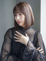 アイティーバイアルバム 松戸店(IT by ALBUM)&nbsp;くすみベージュ秋色透明感カラーワンレン_F0222