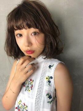 プログレス 中野店(PROGRESS) 愛されボブ[切りっぱなしボブピンクブラウンベリーショート]