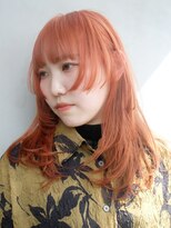 シオン(shion)&nbsp;アプリコットオレンジ似合わせカットフェミニンロング_ba455921