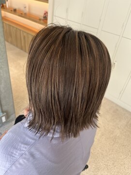 ジーナ 流山おおたかの森(Zina) グレージュ×ハイライトカ【Zina 大越香苗】