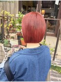 ピンクオレンジ/ミニボブ