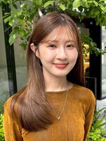 ラボヌールヘアーノーブル 新越谷店(La Bonheur hair noble)&nbsp;切りっぱなしボブエアリーロング美髪ピンクブラウン