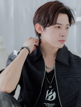 カバーヘア 上尾西口店(COVER HAIR) アップバングレッドブラウンモテマッシュa上尾10代20代30代