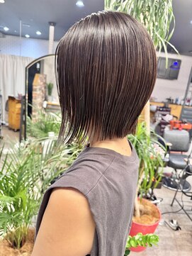 ルーナヘアー(LUNA hair) 切りっぱなし ナチュラルレイヤーボブ 20代30代40代50代 ボブ