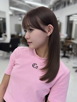 ハピネス 梅田茶屋町店(HAPPINESS) 韓国風/レイヤーカット/顔周り/顔まわり/髪質改善/ベージュ