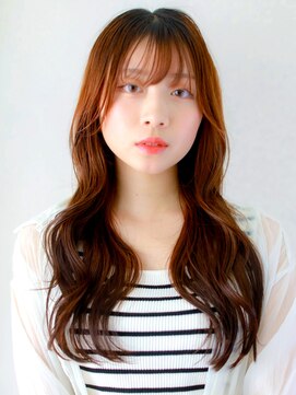 ガリカ 渋谷(Gallica) 顔まわりレイヤー×ゆる巻き×ショコラブラウン