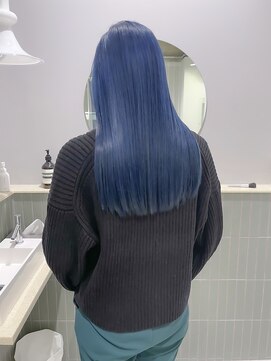 キオク(KIOX) 色落ちシルバーのブルーカラー