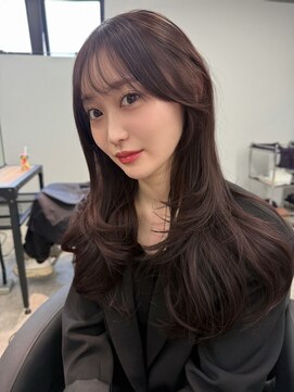 リンドトウキョウ(LINDO TOKYO) 大阪/心斎橋/チョコレートブラウン/レイヤーカット/透明感