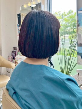 ナオシ 田原台店(nao c) 大人のツヤ感ストレートボブ【四條畷市／田原台】