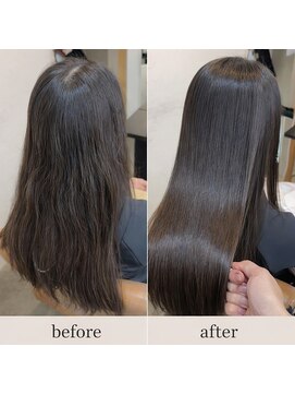 ソア 武蔵小杉(SOAR) 前髪アンブレラカラーでピンクベージュにイメチェン