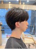 シースルーマッシュ 毛流れ センターパート