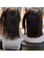 トムヘアーデザイン 楠葉店(TOM HAIR DESIGN) 艶髪/艶髪ストレート/髪質改善ストレート/縮毛矯正