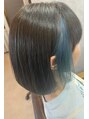 アグ ヘアー エデン 秋田大仙店(Agu hair eden)&nbsp;ナチュラルボブインナーカラー水色