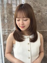 ハニー 町田(HONEY)&nbsp;レイヤーカット/ヘーゼルベージュ/小顔