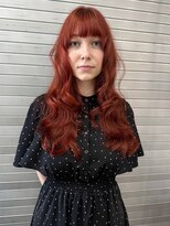 ロックス バイ マグ 松本(rocks BY MAG)&nbsp;ブリーチなしダブルカラーアプリコットオレンジレッドピンク韓国