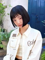 メゾンイデアル(maison Ideal)&nbsp;コンパクトボブ×オン眉で、周りと差がつくおしゃれヘアに◎