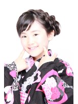 編み込みフラワー