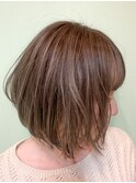 小顔ボブナチュラルボブ似合わせカット