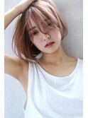 【Blanc/広島】ピンクベージュ＿ラベンダーピンク＿ボブmay