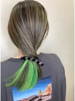 髪といろいろ グリーングラデーションcolor
