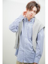 ブレラ ヘアー デザイン(Brella hair design)&nbsp;ナチュラルアップバング　かき上げセンターパート