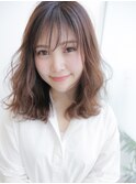 愛され系ゆるふわウェーブと、シースルー♪[髪質改善]