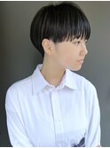 【morio池袋】Vバング黒髪刈り上げショート♪