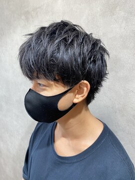 ヌーバイアンドライフ(NU. by and life) 束間ショート[ネイビーグレー/アッシュブラック/ブルーシルバー]