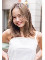 エイミー(Aimee)&nbsp;Aimee ミルクティーグレージュ×サラ艶ミディアム