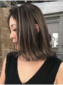 ハイライトショートヘアダブルカラーイルミナカラーオージュア