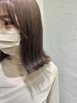 アジールヘア 池袋東口店(agir hair) 外ハネヘルシースタイルショコラアッシュふんわり丸みカール池袋