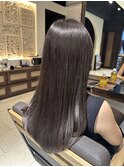 池袋 暗髪 グレージュカラー ロングヘア