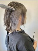 インナーグレー/くびれボブ