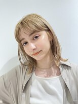 フラミューム 関内店(flammeum)&nbsp;ハイトーンミルクティーベージュミディ