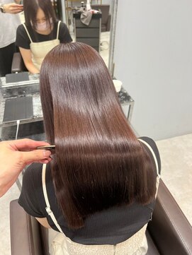 ドロシー 郡山桑野店(Dorothy) イメチェンハッシュカットフルバング似合わせレッドブラウン