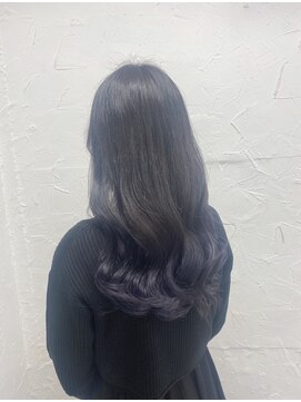 プライズ 表参道原宿店(prize) ブルーラベンダーデザインカラーグラデーションイルミナカラー