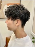 マッシュショート/ツイスパ/黒髪パーマ/日吉
