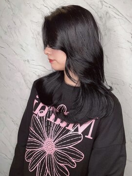 ヘアメイク ミチ 富田店(HAIRMAKE MICHI) 【MICHI 富田店 古作蓮】くびれヘア 黒髪 髪質改善 透明感